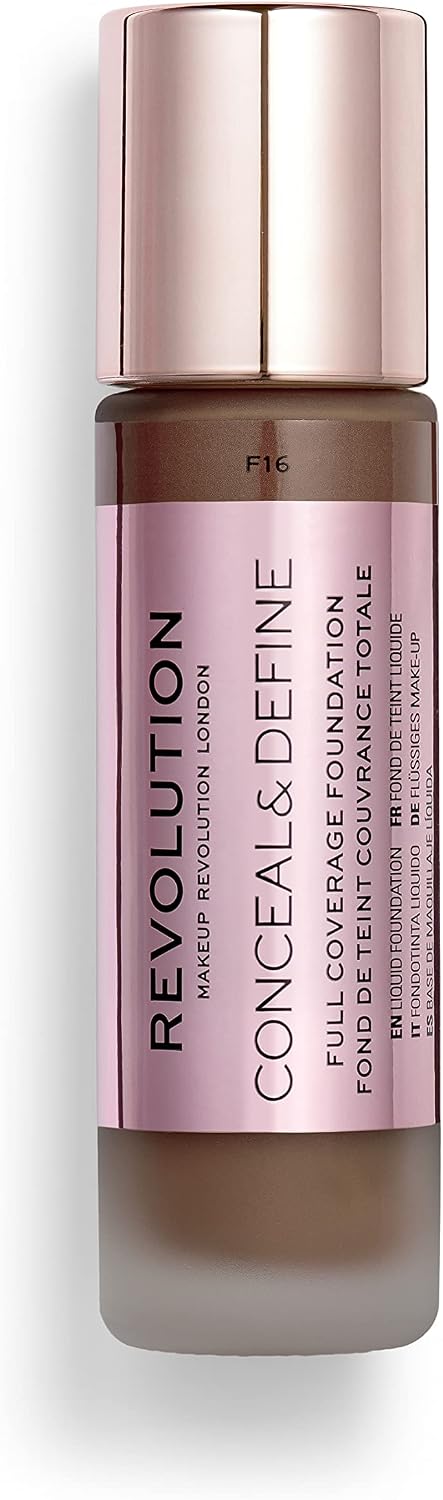Revolution Beauty London, Conceal and Define, Foundation, F16, 23ml, 23 ml (Pack of 1) - Image 4