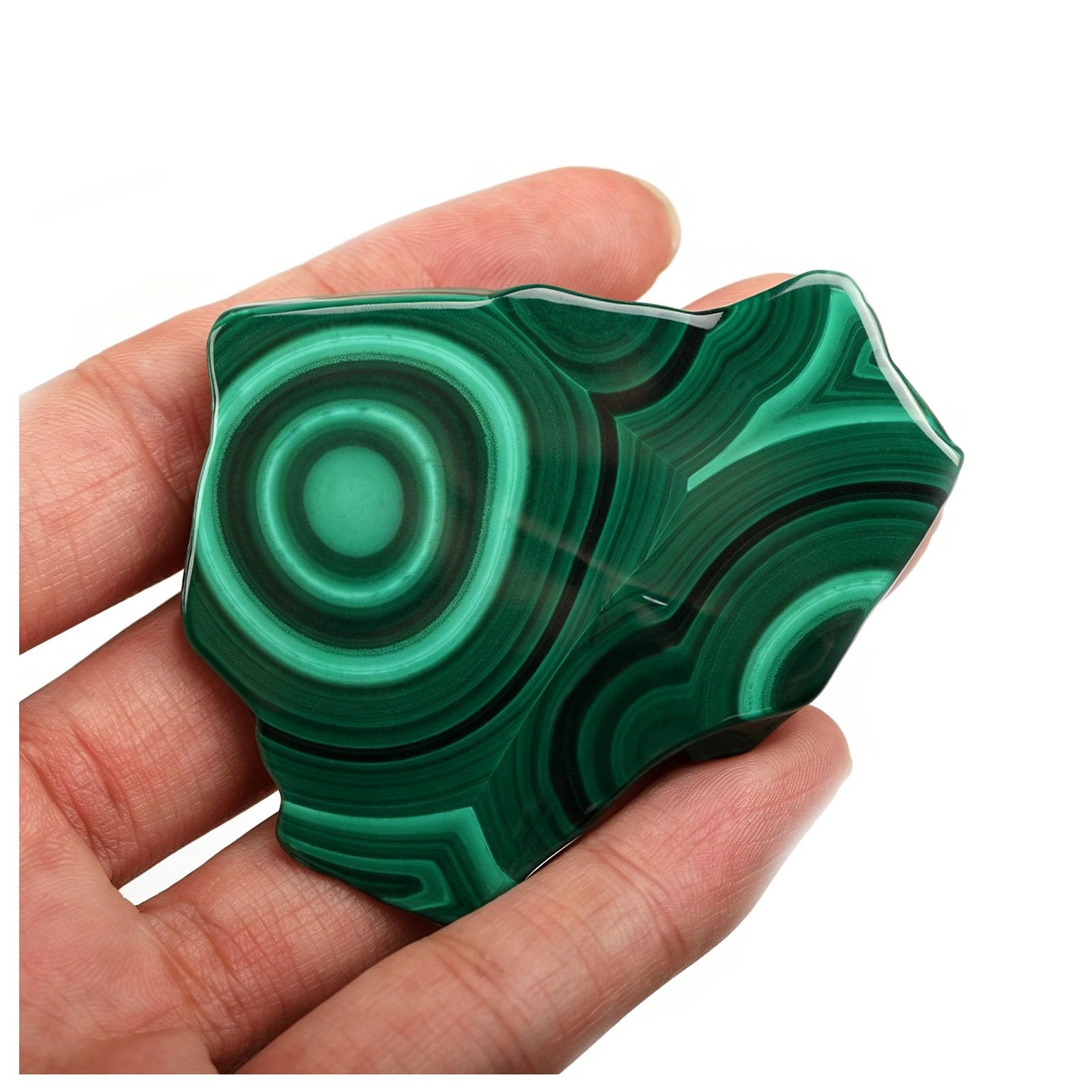 Malachite Stone Crystals Raw Slices,Irregular Crystal Gem for Fountain