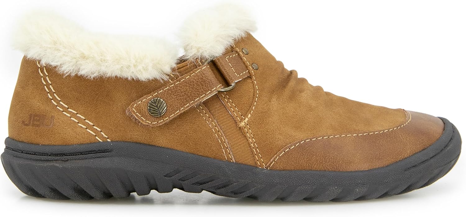 JBU Women's Heather Slip On Cozy Comfortable Memory Foam APMA Accepted Walking Flat - Image 9