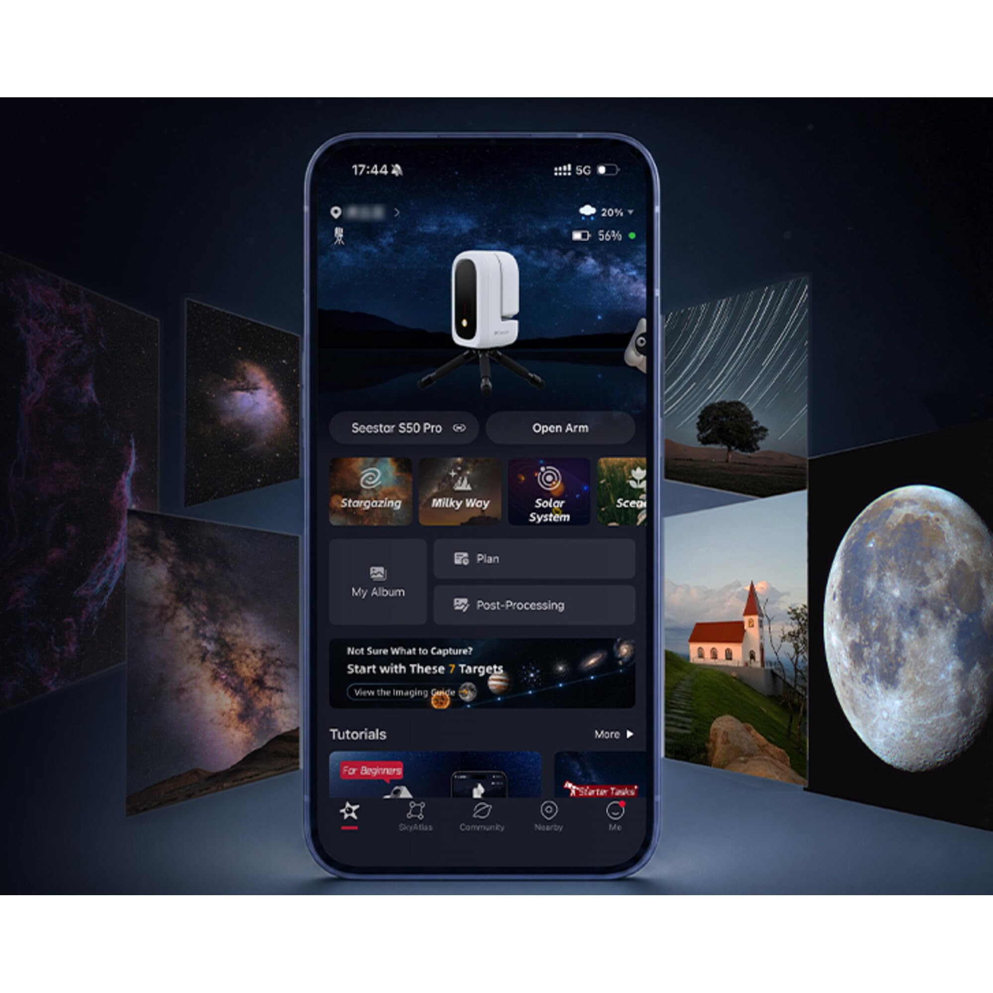 ZWO Smart Telescope Ap 50/260 Seestar S50 Pro
