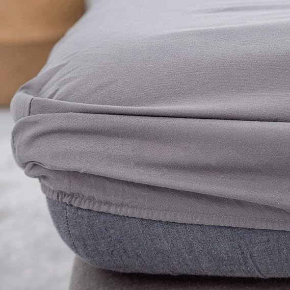 Queen Fitted Sheet Only Soft Polyester Microfibre Adults King Fitted Bottom Sheet Fits Up 0-20cm Deep Mattress Bed Sheets Fade Resistant (Color : Graey, Size : Queen)