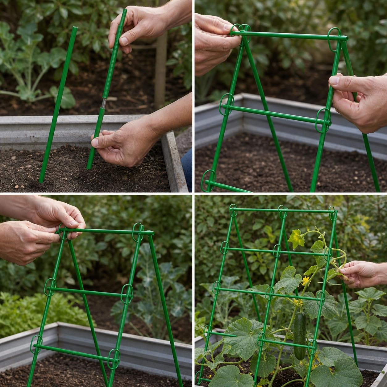 Traliccio da Giardino per Rampicanti, 11mm spessore 120cm L, 120cm H