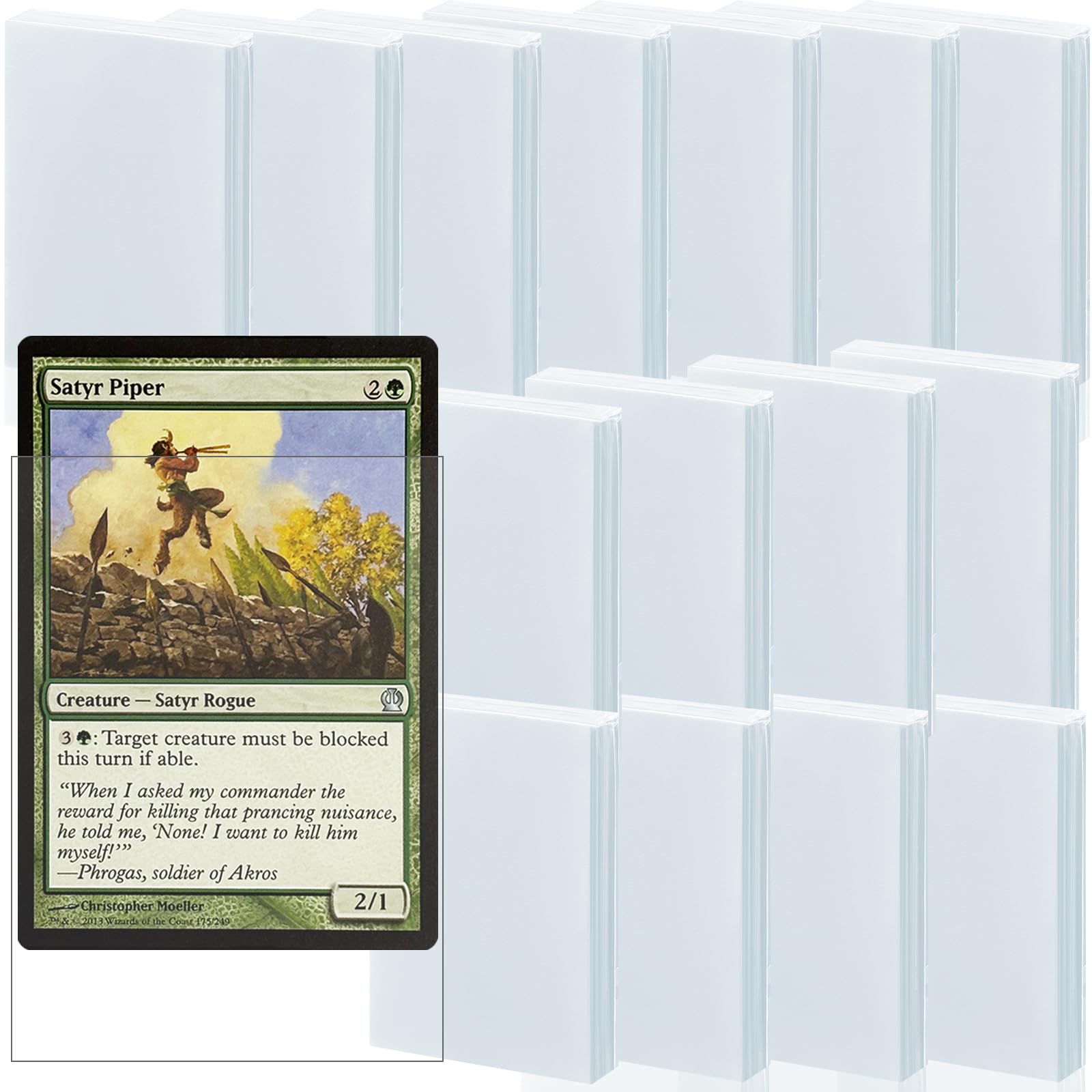 1500 Pack Card Sleeves for Trading Cards FOTEEMO Inner Sleeves Ideal for Double-Sleeving Trading Card Sleeve Compatible with MTG
