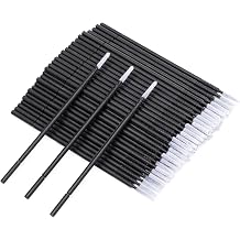 200 Pcs Micro Brushes,Black Micro Applicator Brushes With Longer Tips,Disposable Mascara Wands,Disposable Lip Wands,Eyelashes Extension Applicators,for Eyeliner Cleaning Makeup Application