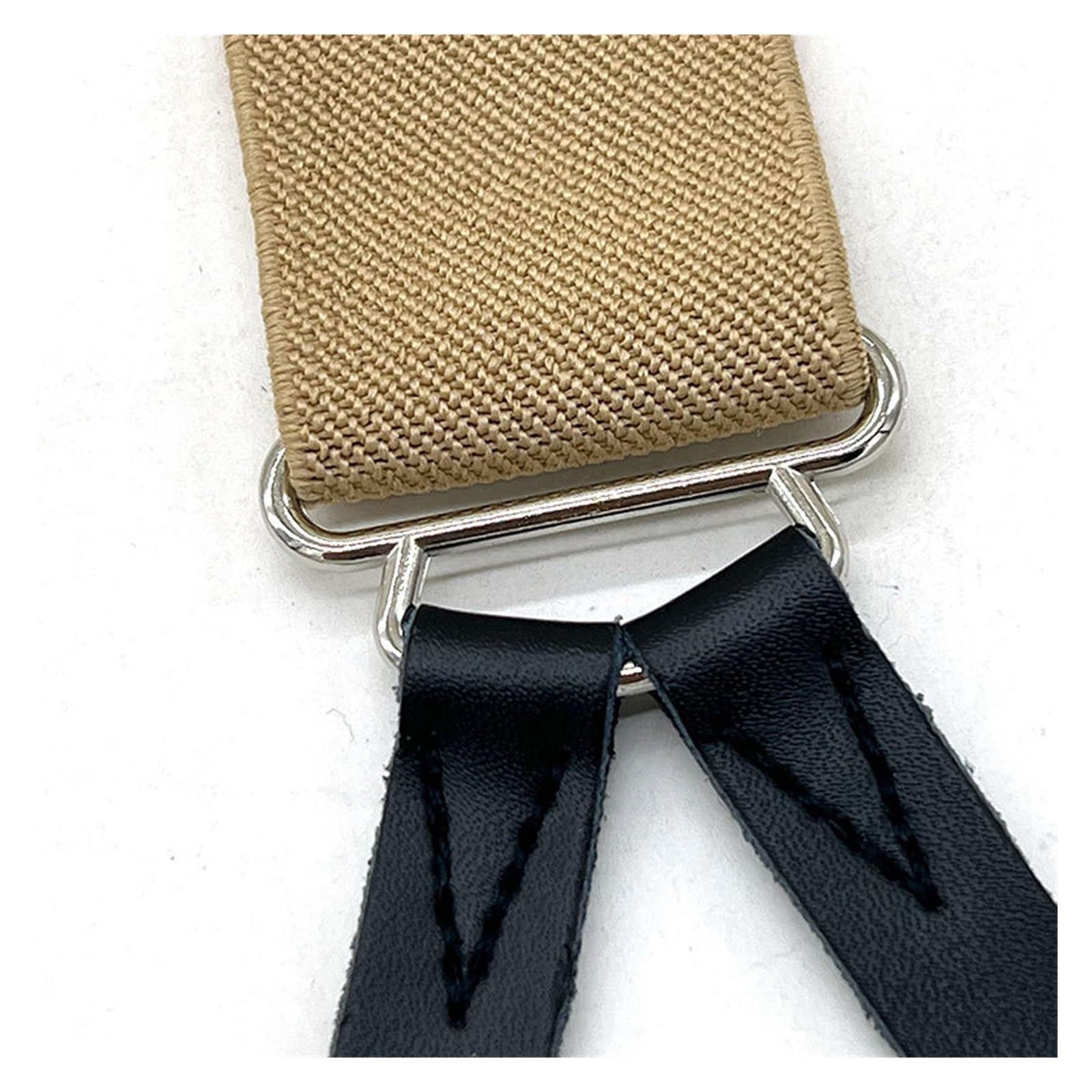Tirantes vintage de piel sintética para hombre, con tirantes, 3,5 x 125 cm, tamaño grande (negro)
