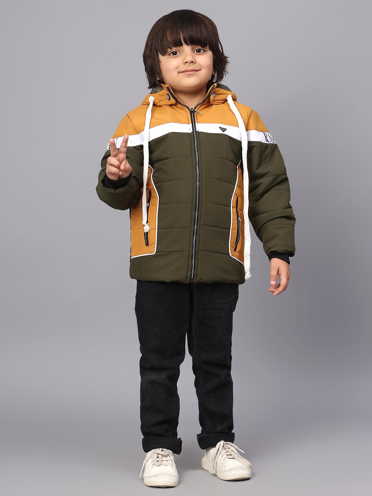 Sky Heights Boy's Parka Coat (JK Armani_Green_8-9 Years) - Image 7 thumbnail