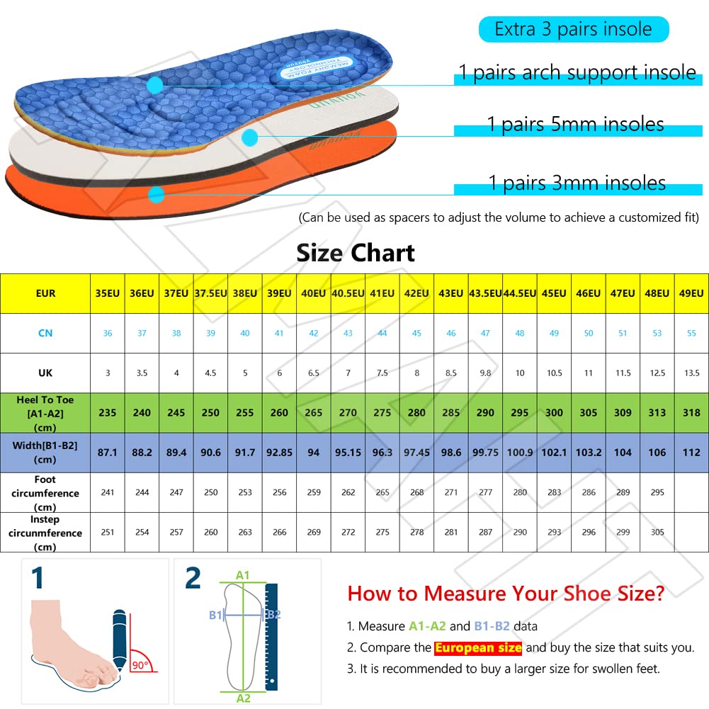 Chaussure Orthopédique, Sabots à Enfiler à Coussin d'air pour Femmes Chaussures de randonnée orthopédiques pour diabétiques, Baskets Mules pour Femmes,Noir,39 EU