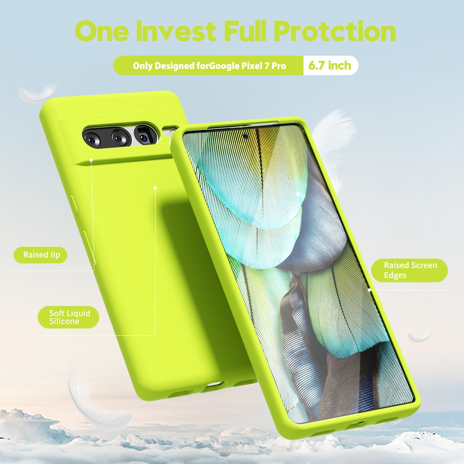 Amazon.com: oakxco for Google Pixel 7 Pro Phone Case Liquid