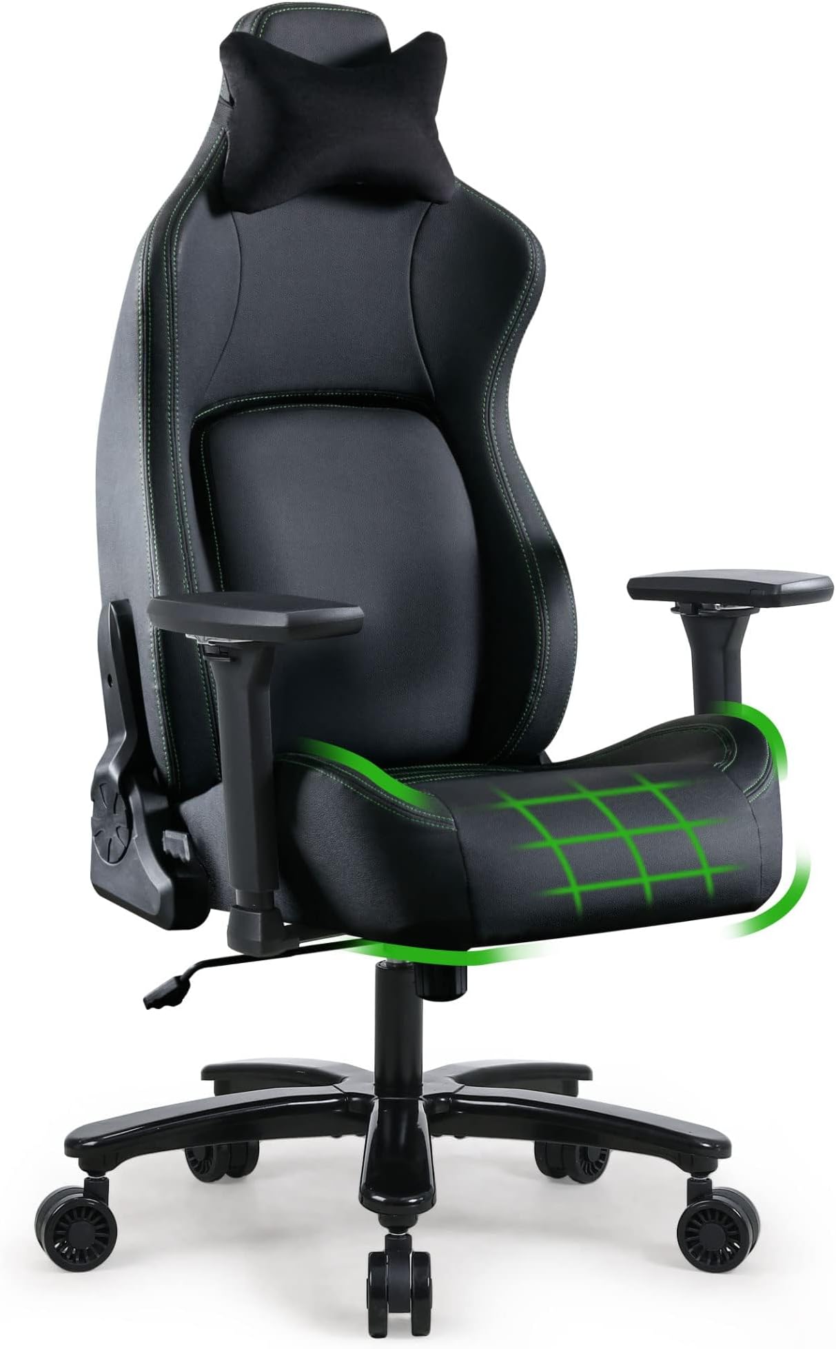 Big and Tall Gaming Chair 450lbs, 4D Armrests, Ergonomic