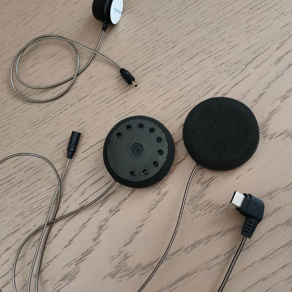 45MM Helmet Headset Speaker with Microphone Upgrade Replacement Compatible for LEXIN G4 G2 G16 B4FM Bluetooth Motorcycle Communication System