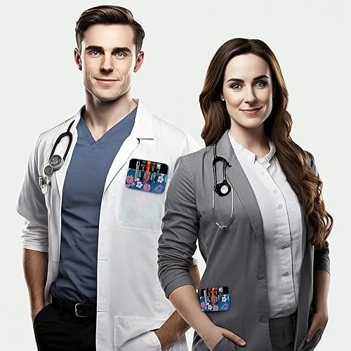 Miniatura 7 de Protector de bolsillo de cuero para hombres 2 protectores de bolsillo multiusos para camisas - Protector de bolsillo con patrón floral y de pájaro