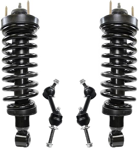 Miniatura 47 de Detroit Axle - Kit de puntales delanteros para Volvo C30 C70 S40 V50, 2 puntales muelle helicoidal 2 estabilizador, barra estabilizadora, enlaces