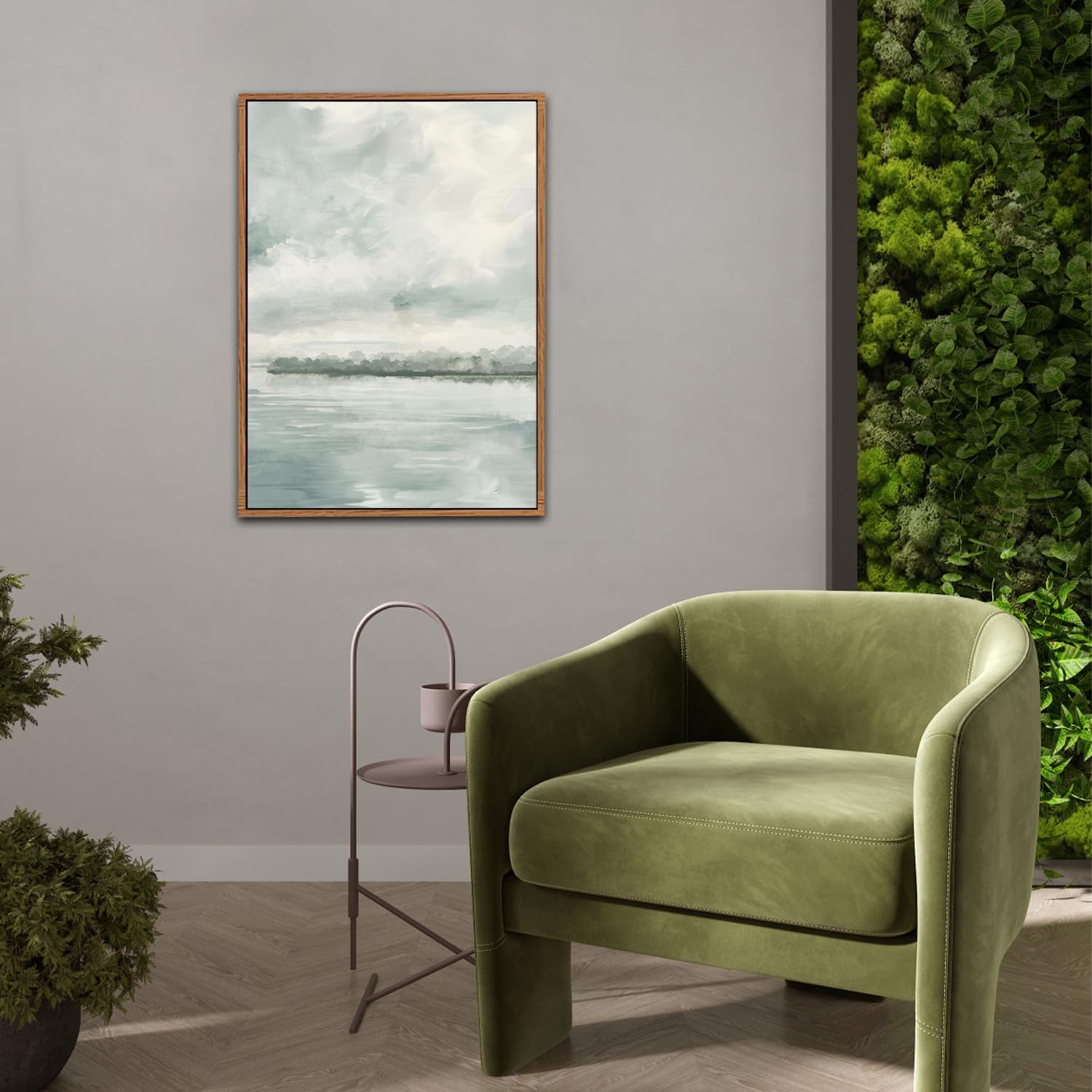 CHDITB Mountain Frame Canvas Wall Art, Nature themed office Wall Decor, country Scenic Art Spiritual Wall Painting, Vintage national park Mountains forest Art Prints for Living Room, Bedroom 16"x24"x3 — view 88