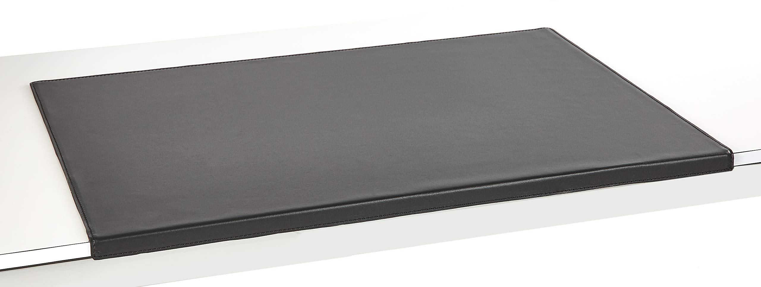USM900600 - Sottomano da scrivania in pelle, 90 x 60 cm, in vera pelle, inclinato, antiscivolo, per ufficio, colore: nero