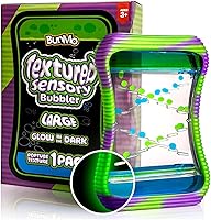 BunMo Glow-in-the-Dark Liquid Motion Bubbler - Toddler Easter Basket Stuffers, Calming Sensory Fidget Toy with Textured Silicone