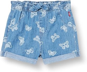 Levi%27s Baby,Clothing,Baby Girls 0-24m,Shorts Levi's Kids Baby Denim Scrunchie Short Baby Girls