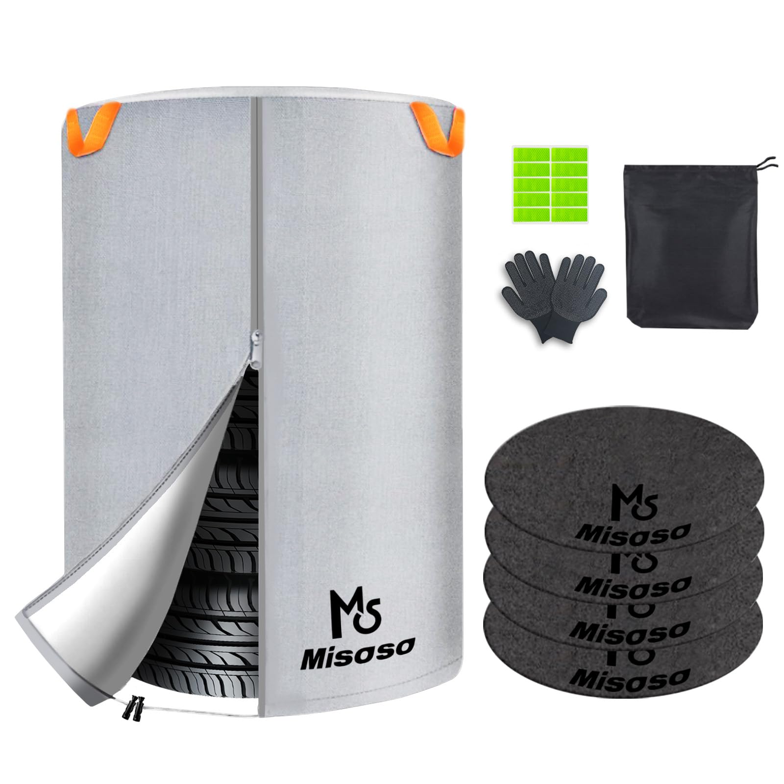 Amazon | Misoso タイヤカバー 屋外 厚手420D フェルトパッド4枚付き