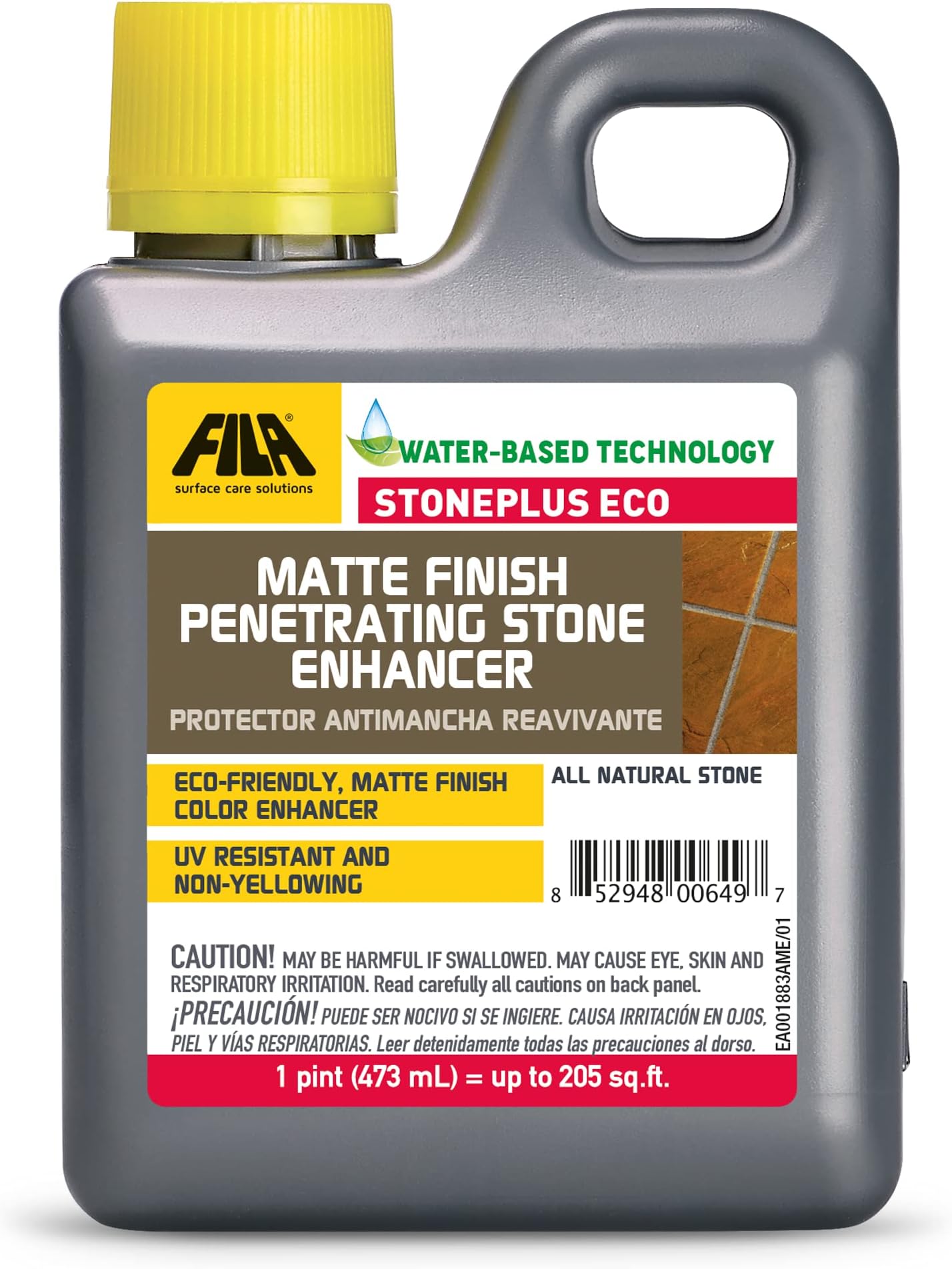 - STONEPLUS ECO, Stone Sealer Color Enhancer, Water Based Paver Sealer, Ideal for All Natural Stone: Travertine, Granite, Slate; Outdoor Enhancing Sealer, Matte Finish, 1Pt