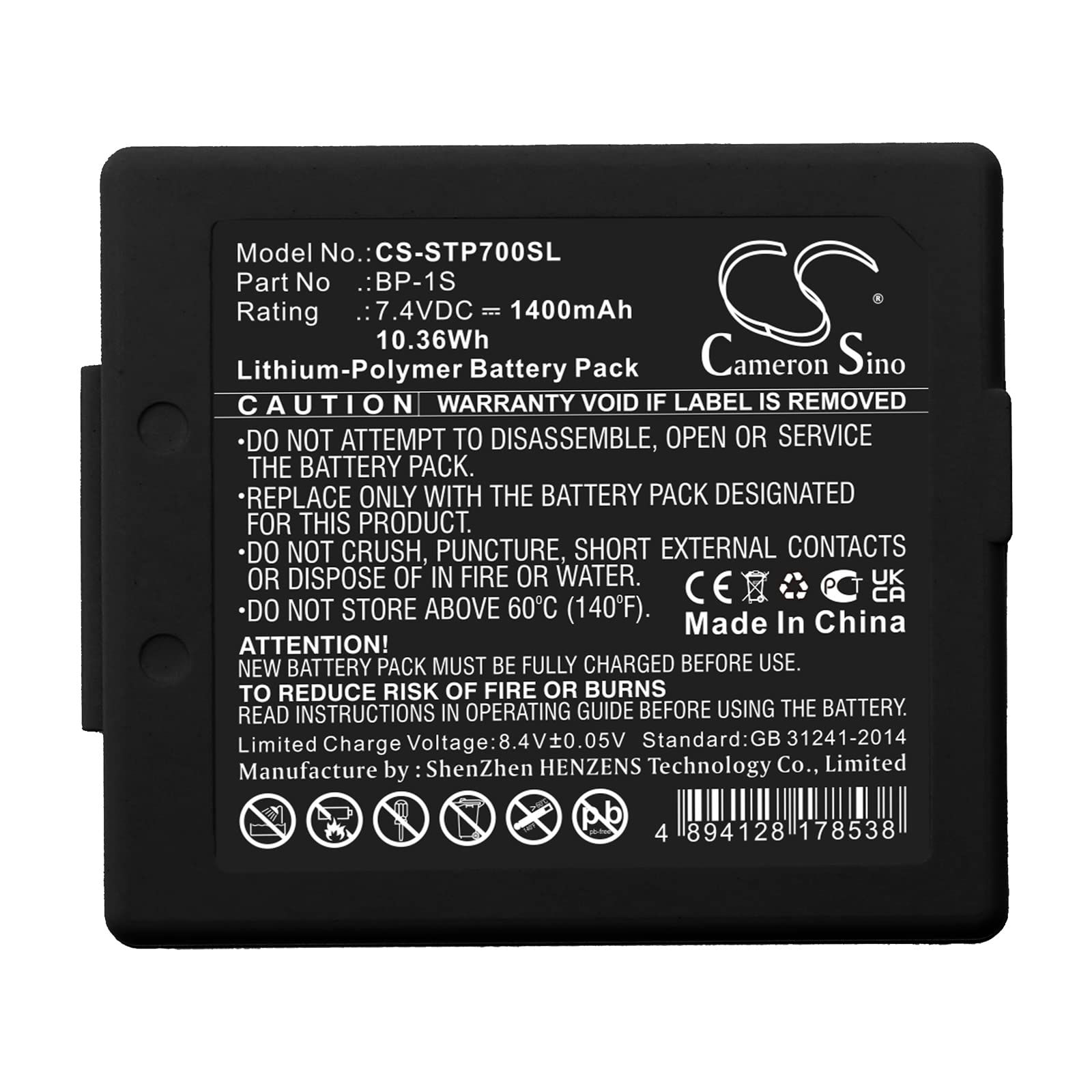 FITHOOD BP-1S Replacement Battery