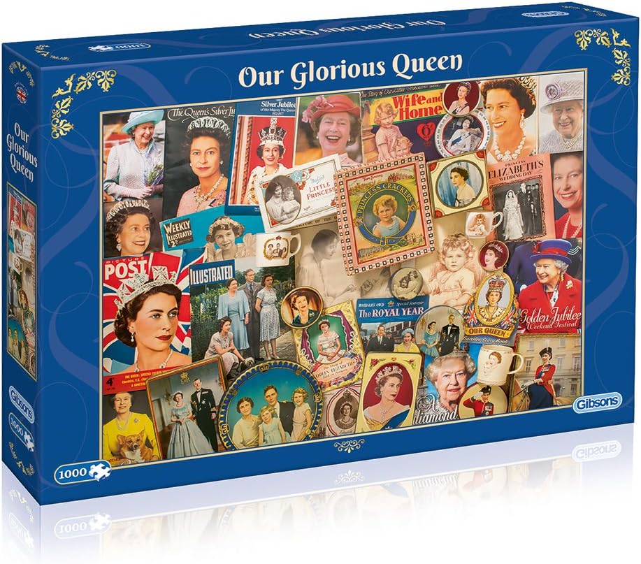 Gibsons Our Glorious Queen Jigsaw Puzzle, 1000 piece Amazon.co.uk