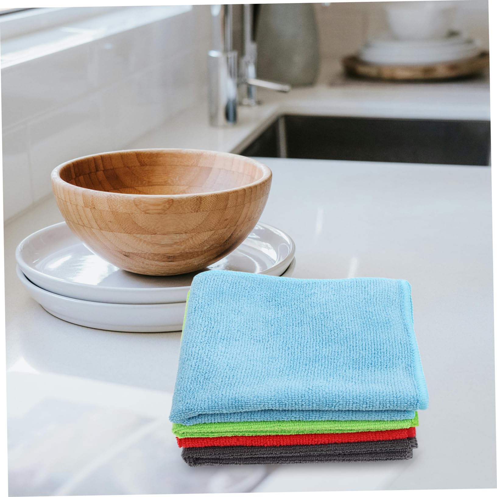 GANAZONO Piezas Paquete de Paños de Microfibra Absorbentes para Cocina y Limpieza de Automóviles Toallas Versátiles para Electrodomésticos y Artículos Reutilizables y Duraderos