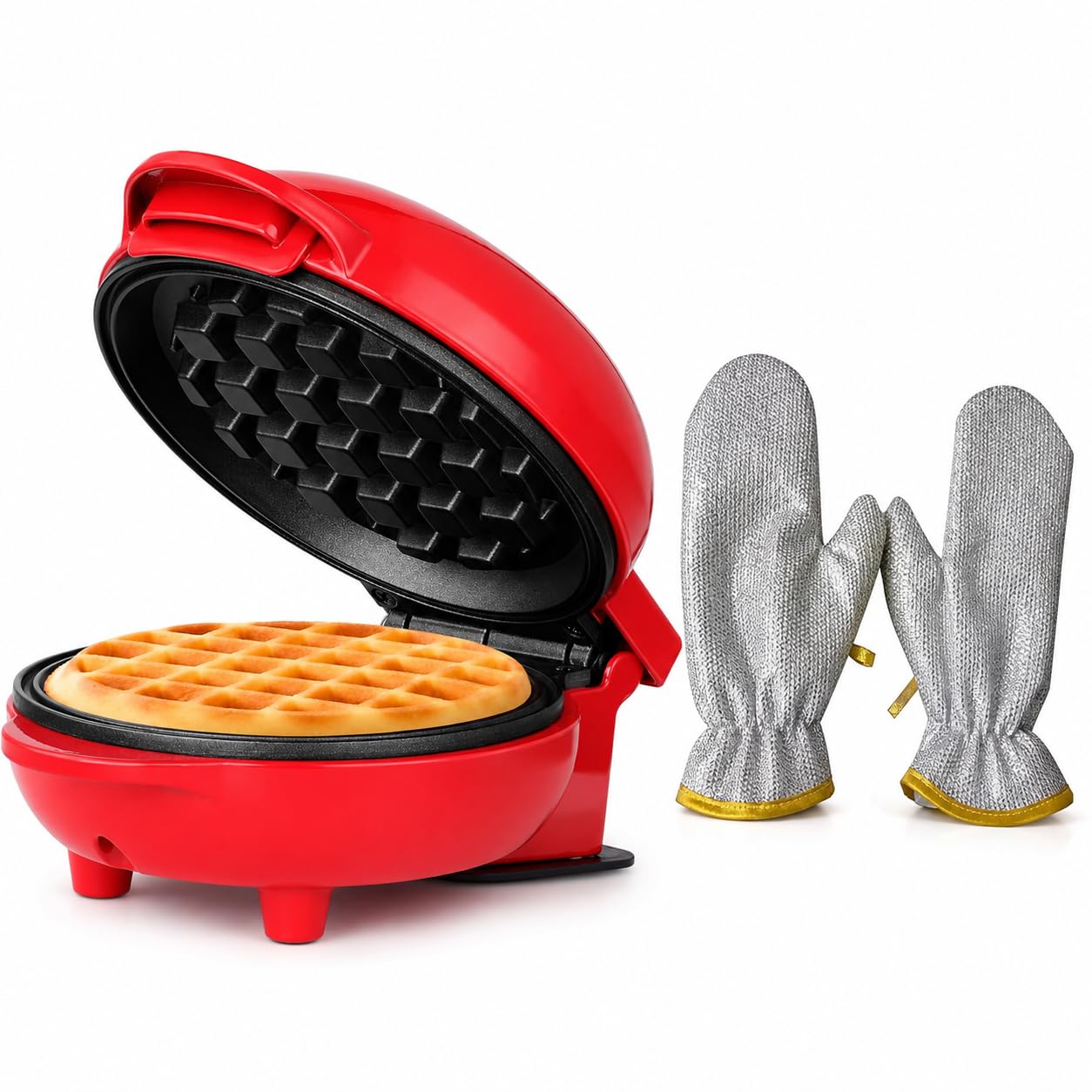 DiCUNO Waffle Maker Electric 3 in 1, Mini Waffle Maker Machine with Sandwich Grill Plates, Non-Stick Waffle Machine for Home, Pancake Maker, Compact Snack Maker Appliance (1, Assorted, Medium)-image-18