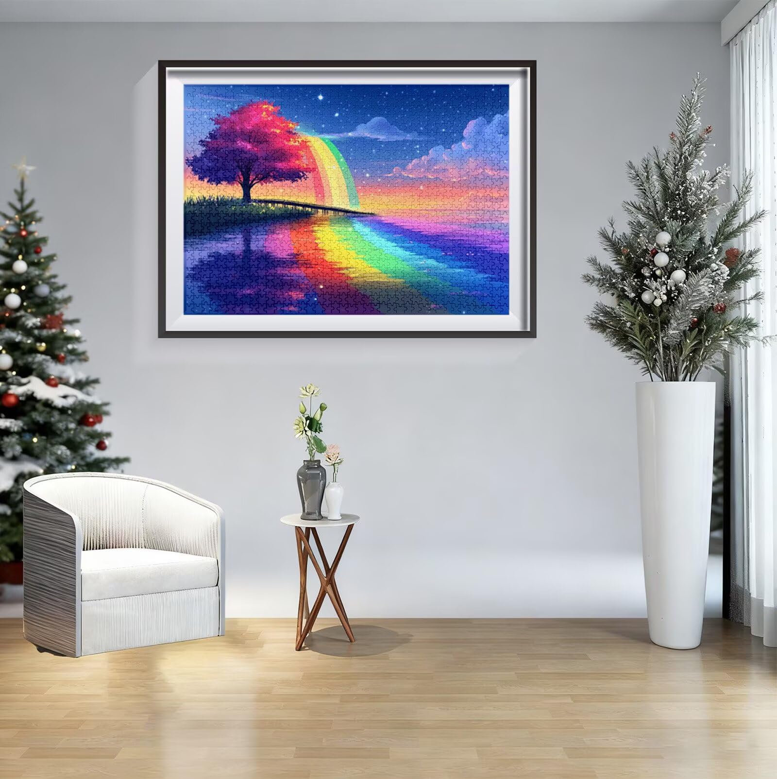 Puzzle 6000 Teile, Regenbogen Puzzle 6000 Teile Erwachsene, Baum Holzpuzzle Erwachsene, Herausforderndes Rätsel, Puzzlespiele für Die Ganze Familie, Holzpuzzle für Deko Wohnzimmer, Geschenke, H-736