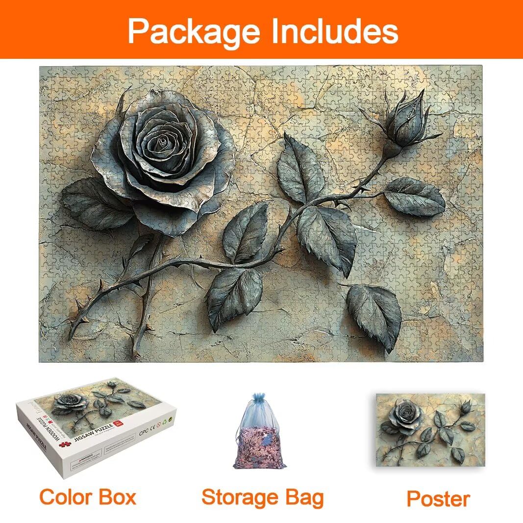 Różowa Puzzle 2000 Pieces Puzzle Prezent Kobiety, Decor -8590