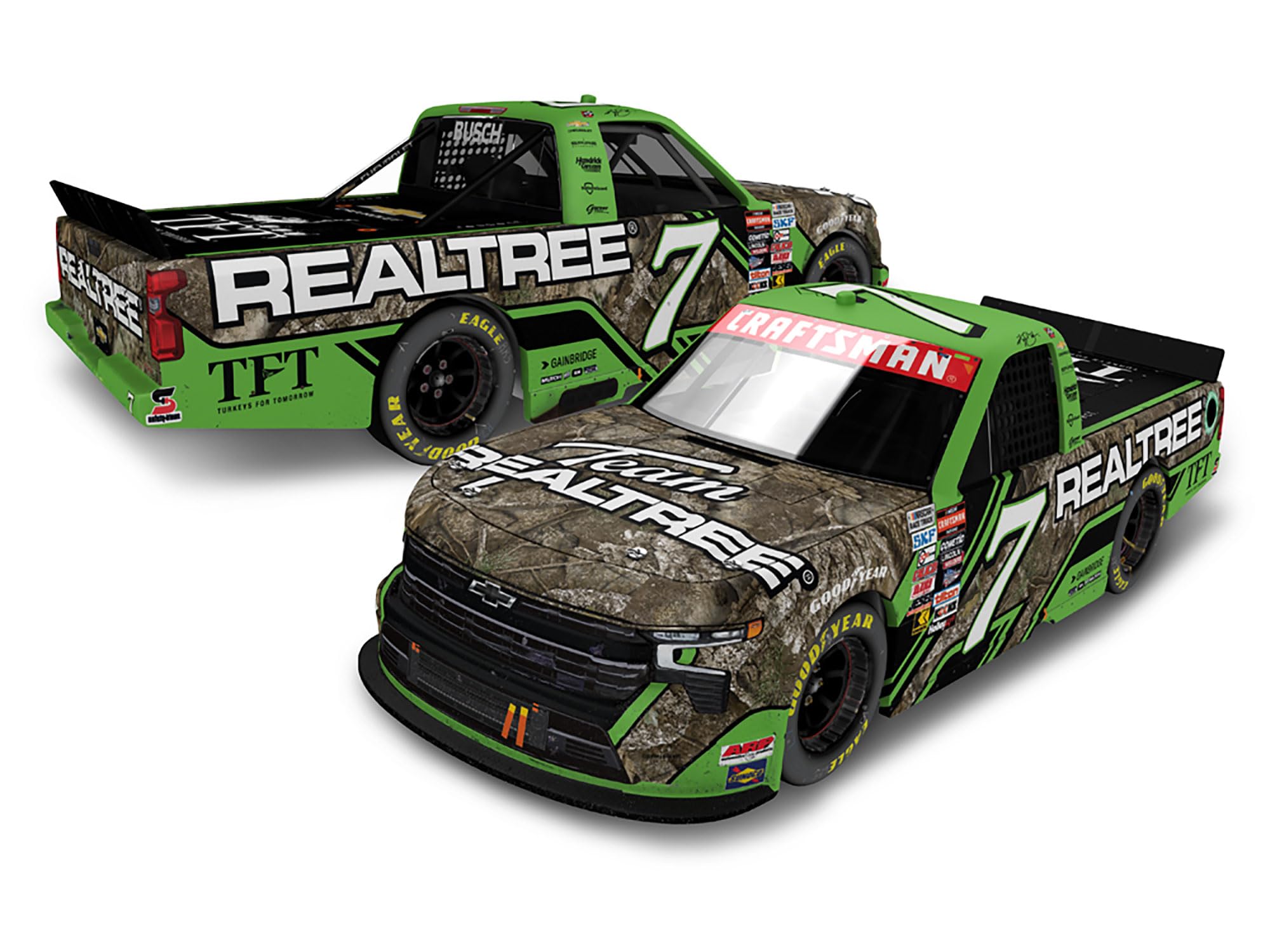 Lionel Racing Kyle Busch 2024 Realtree No. 7 Texas Race Win ARC 1:24 Scale Diecast Truck