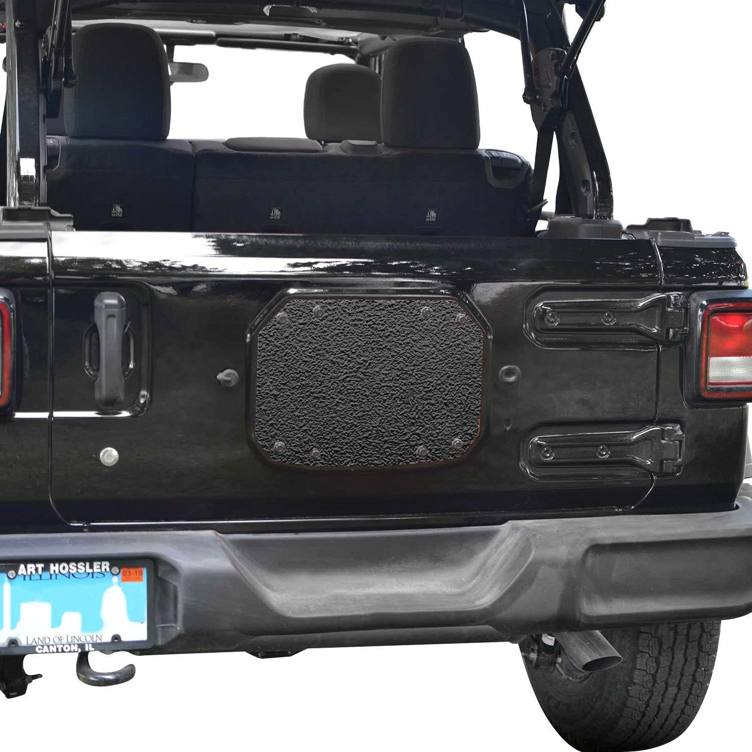 Steinjager J0048220 - Textured Black Spare Tire Carrier Delete Plate