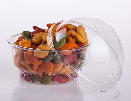 Vista 8 de Golden Apple, 9 oz-30ct plástico transparente Sundae tazas sin tapas. Cuencos desechables para postre, postre congelado