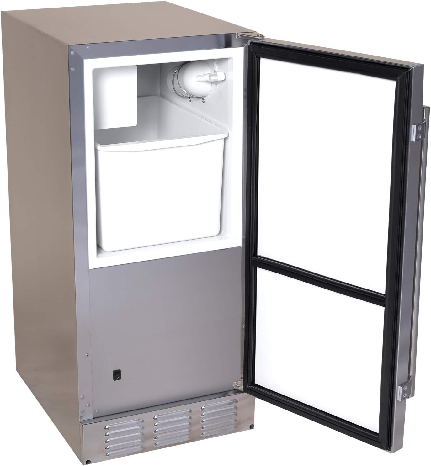 EdgeStar IB250OD 15 Inch Wide 20 Lbs. Capacity Built-in Ice Maker with 25 Lbs. Daily Ice Production - Stainless Steel