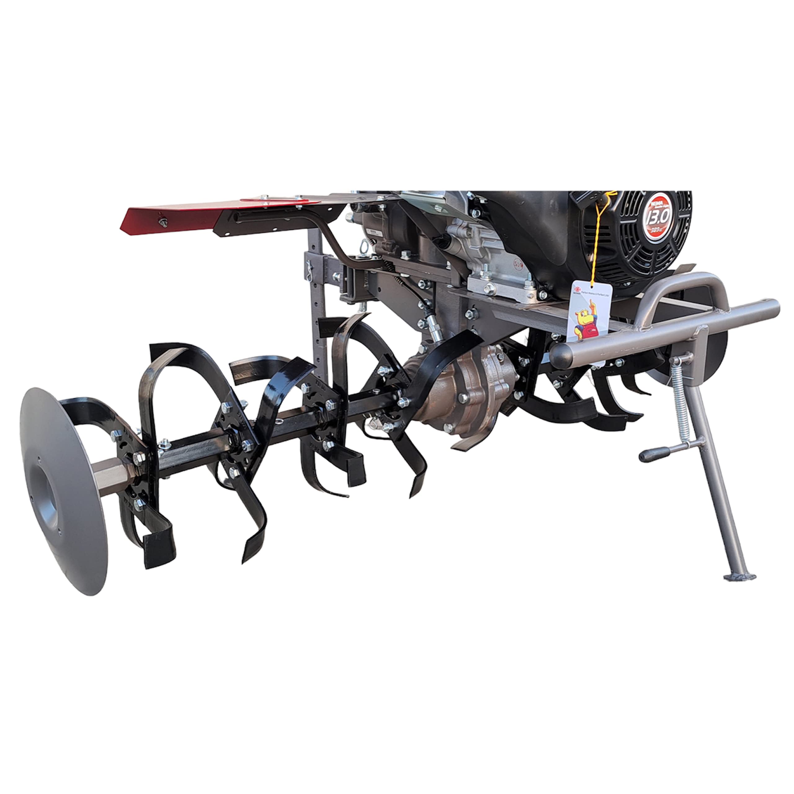 Weima WM1100FE-6 DIFF (bez oleju przekładniowego i silnikowego) glebogryzarka spalinowa bez oleju przekładniowego i silnikowego, 13 KM 389 cm, szerokość frezowania 110 cm, 4 biegi do przodu, 2 do tyłu, blokada spalinowa, glebogryzarka, kultywator, ogrodni