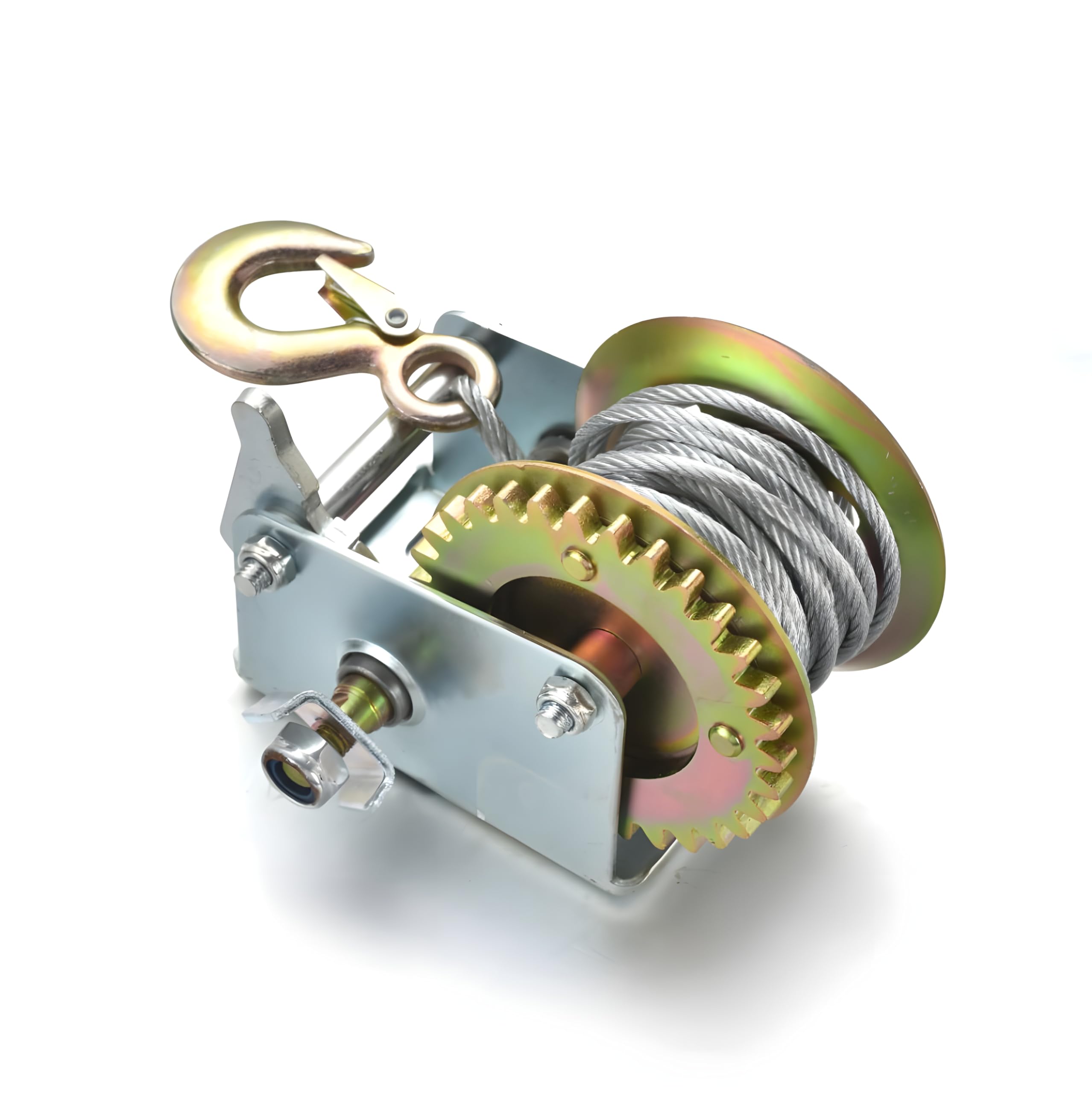 RHKSD 800 lb Tow Cable with Hand Gear Winch | Multicolor-image-20