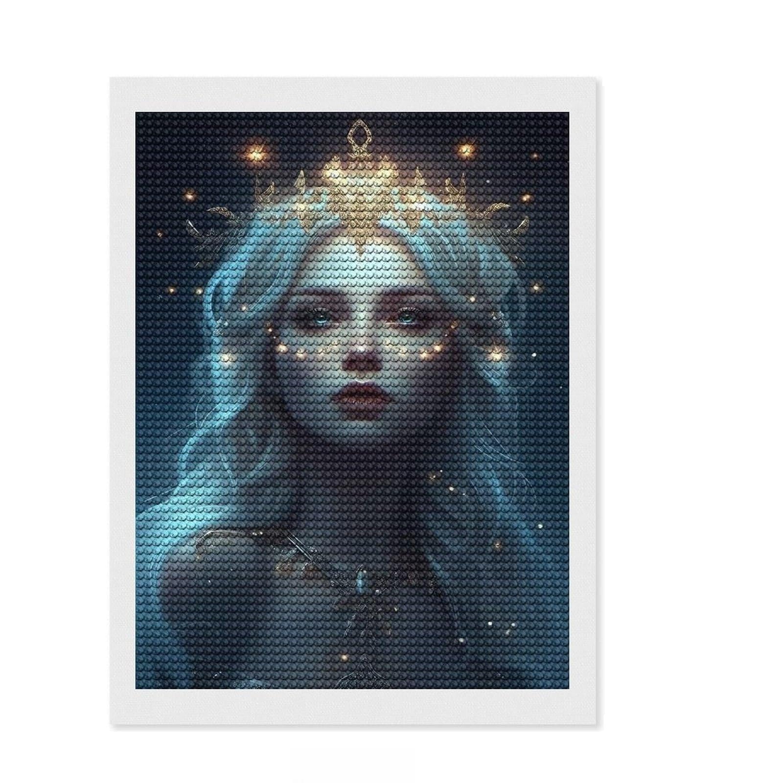 Junmoney Selene Diamond Art Kit 12"x16", for Women, Full Kit Included, Boho Decor, Birthday Gift, Creative Leisure Activity