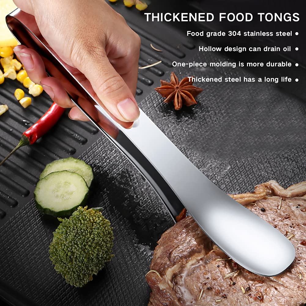 2 Pinze Da Cucina In Acciaio Inossidabile - Per Pasta, Insalate E Carne, Lavabili In Lavastoviglie - Foto 8