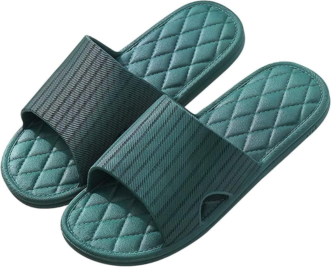 AioTio Unisex Bathroom Shower Anti-slip Lightweight Slipper,Sandals Slipper for Women and Men,Indoor Slippers, Bathroom Pool Non-Slip.(Turquoise 40/41)