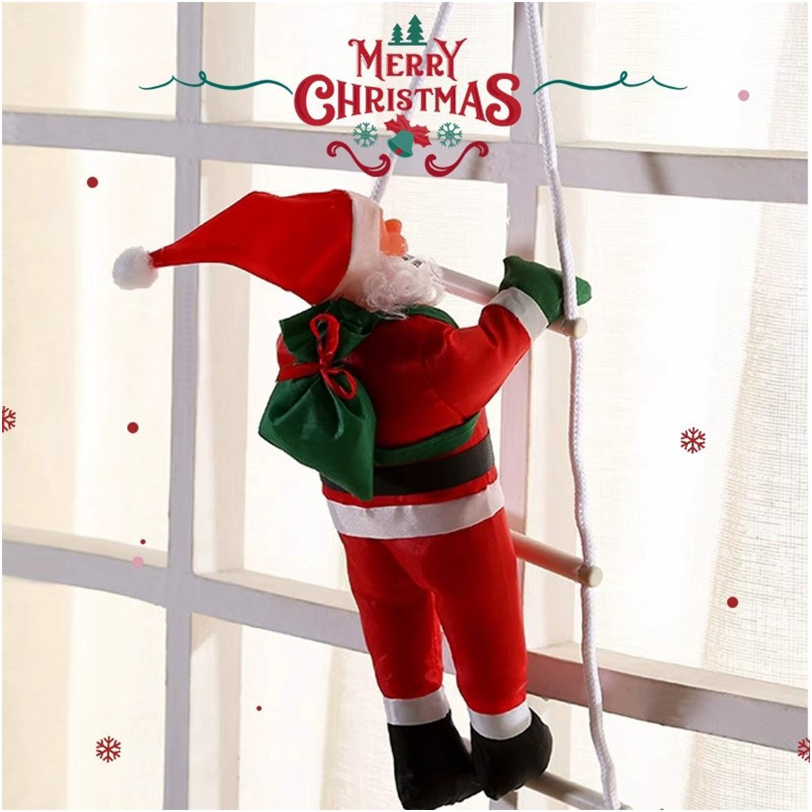 Amazon.co.jp: Birsuruzor はしごを登るクリスマス サンタ - 写真