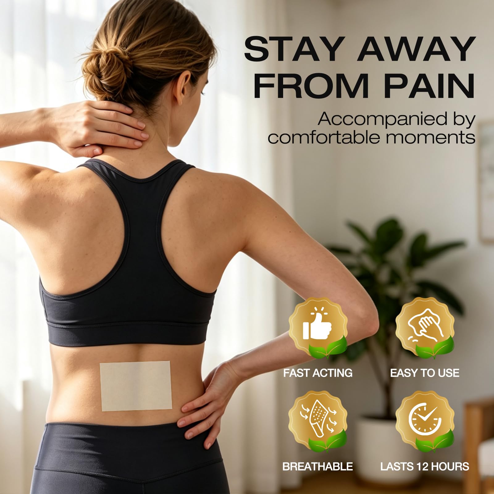 4% Lidocaine Maximum Strength Relief Gel Patches 30 Count Long Lasting 12 Hour Comfort Patch for Back/Neck/Joint/Muscle Discomfort Disposable Flexible Adhesive Patches Easy Peel & Stick No Residue — Amazon image 5