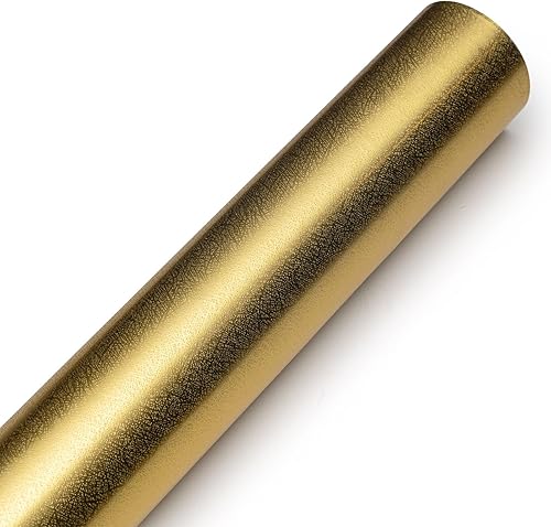 Rollo de papel de regalo dorado de 17 x 16.4 pies por rollo, mini rollo de papel de regalo perfecto para bodas, cumpleaños, baby shower, Navidad