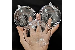 80mm Clear Christmas Balls