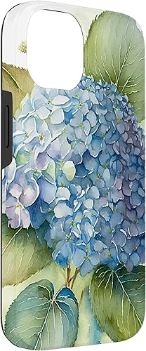 Miniatura 6 de Funda para iPhone 12 Mini acuarela vintage floral azul hortensias
