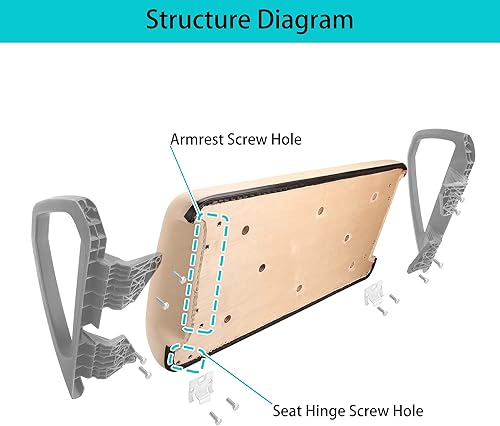 Miniatura 34 de 10L0L Asiento delantero inferior y respaldo para Club Car DS 2000.5-up carrito de golf, cojines de repuesto estilo fábrica Respaldo del asiento
