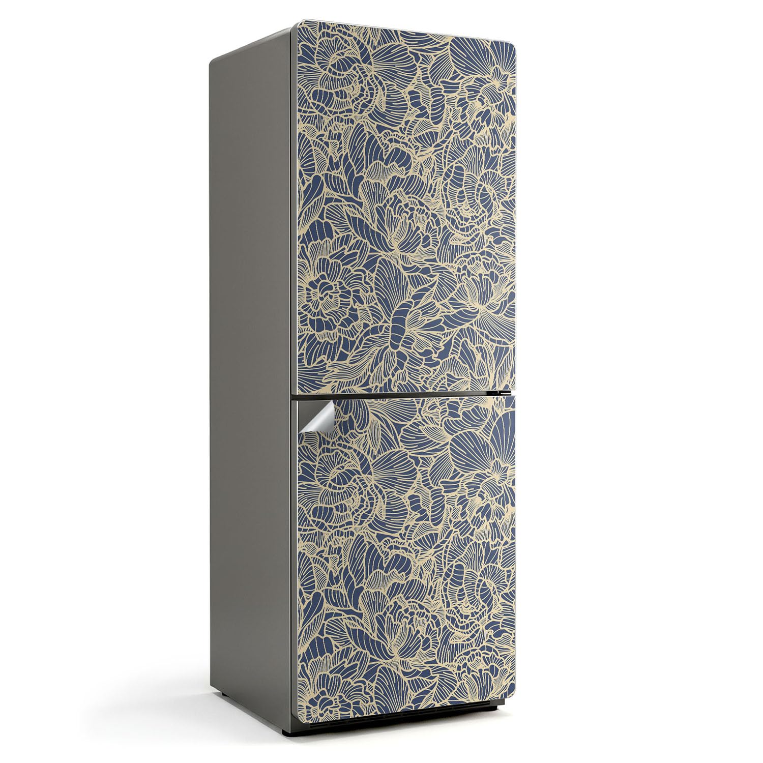 Autocollant pour réfrigérateur 70x190 cm floral pour la cuisine