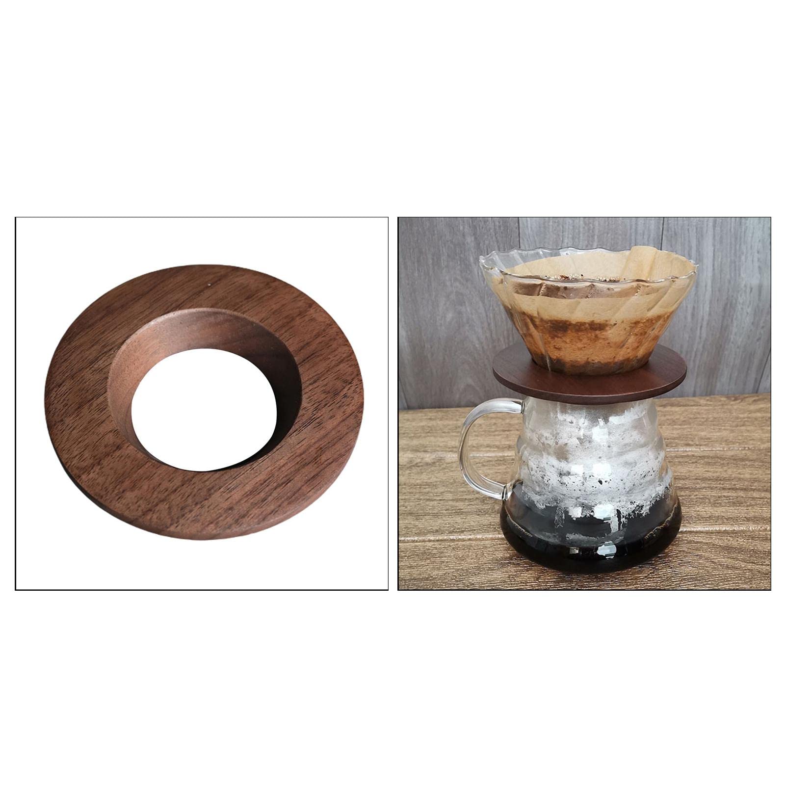 Soporte portátil de madera para filtro de café, 5 unidades, estilo A