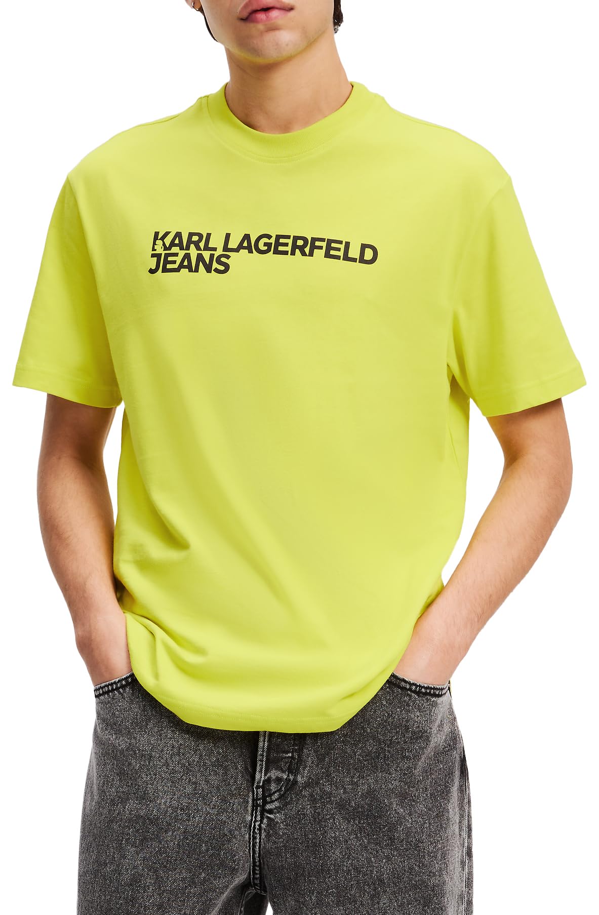 Karl Lagerfeld Jeans, Herren, Regular Kurzarm Essential Logo T-Shirt, Normale Passform