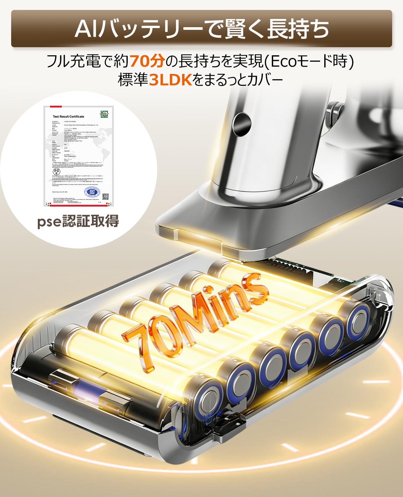 Amazon | VOSCORDER 掃除機 コードレス【700W・18000kPa強力吸引】自走