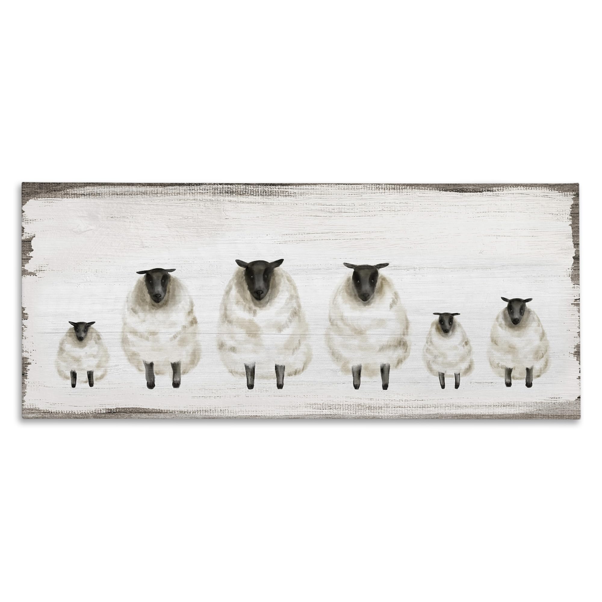 Rustic Country Sheep Herd, Designed by Daphne Polselli, 24 x 10, Canvas Wall Art