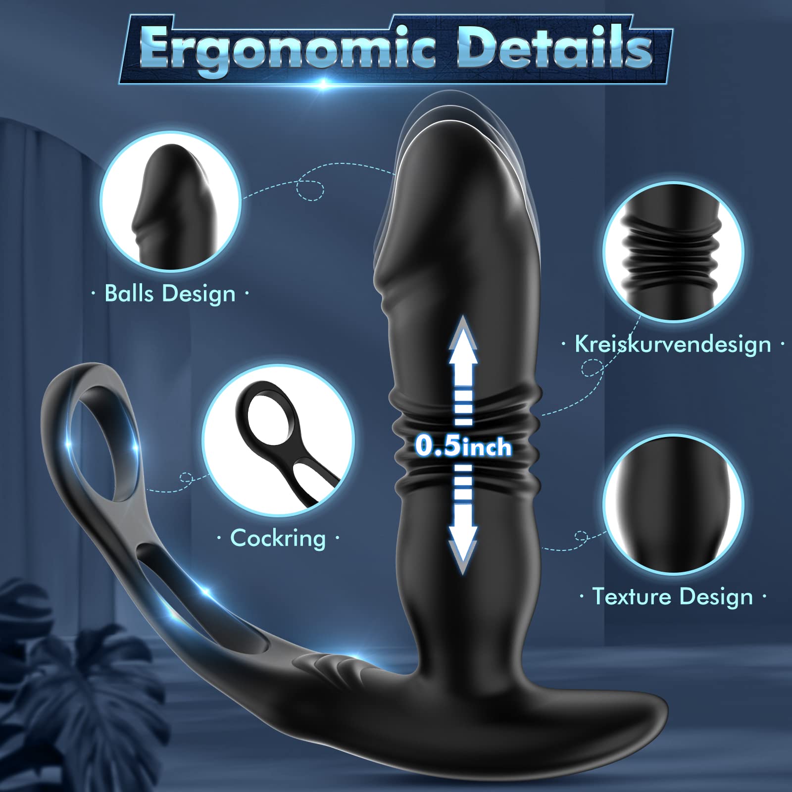 beisar prostate massager anal vibrator The Royale Rotating Vibrating Butt Plug – PinkCherry