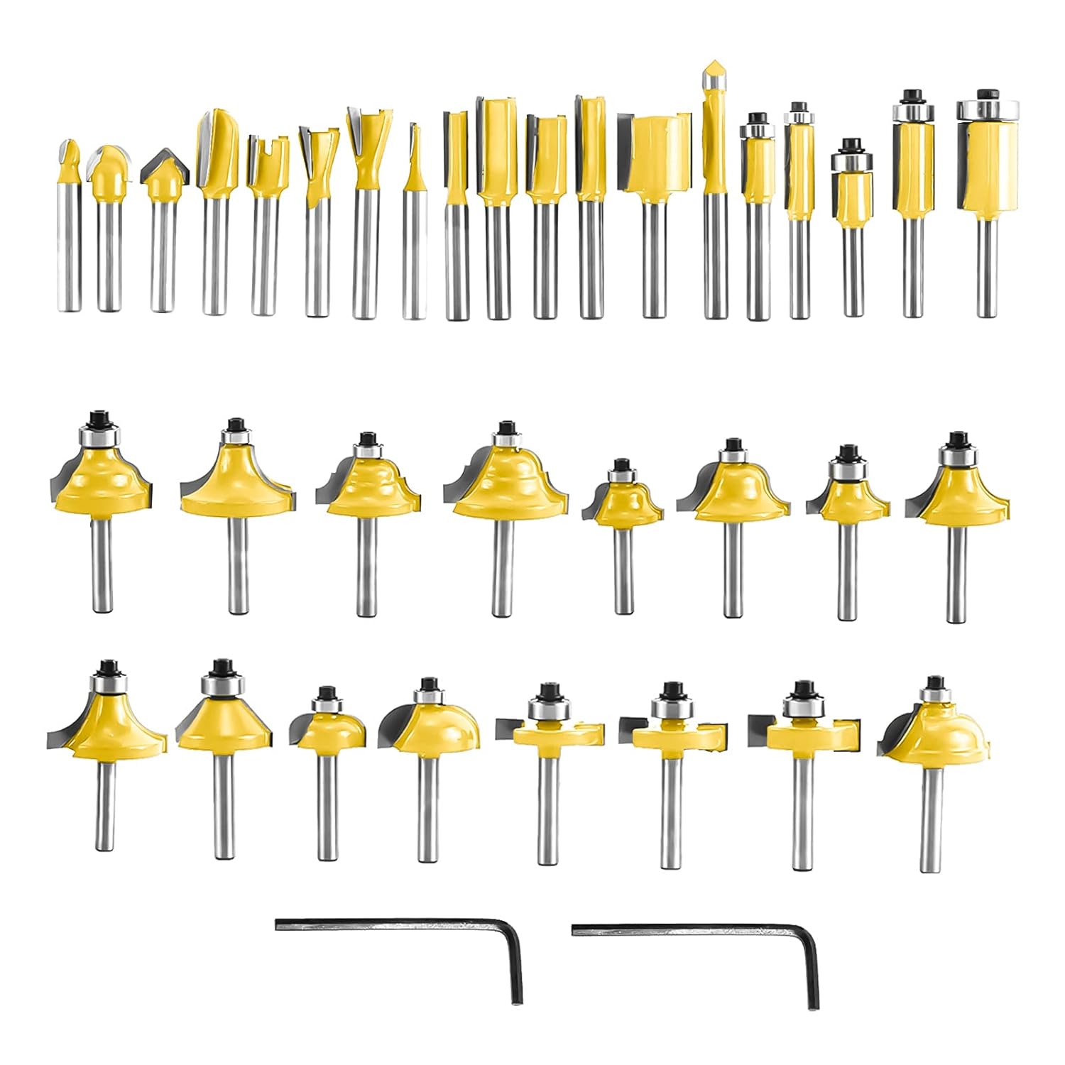 Bеѕt Sеllеr KUNTEC 35 Piece Router Bit Set 1/4-Inch Shank Tungsten Carbide Router Bits Woodworking Cutting Tools Engraving Milling Set Chеареѕt 🛒 KUNTEC 35 Piece Router Bit Set 1/4-Inch Shank Tungsten Carbide Router Bits Woodworking Cutting Tools Engraving Milling Set